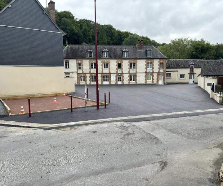 Application d'enrobé à chaud Lisieux